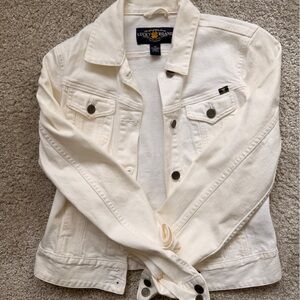 Lucky Brand White Denim Jacket